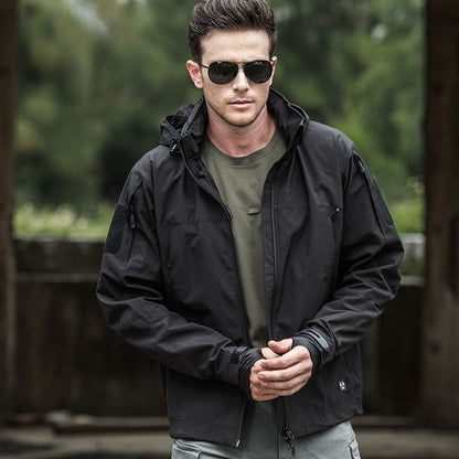 Variant image for Herr Höstjacka Vindtät Softshell Med Avtagbar Huva-13