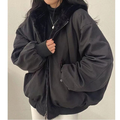 Damjacka Överdimensionerad Vinter Tjock Polyester 8