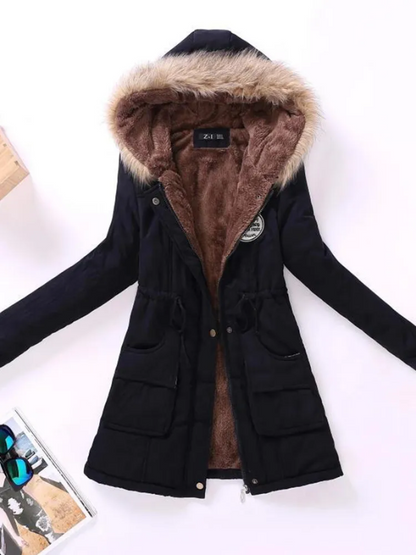 Variant image for Dam Parkas Slim Fit Med Avtagbar Huva i Andningsbart Tyg-13