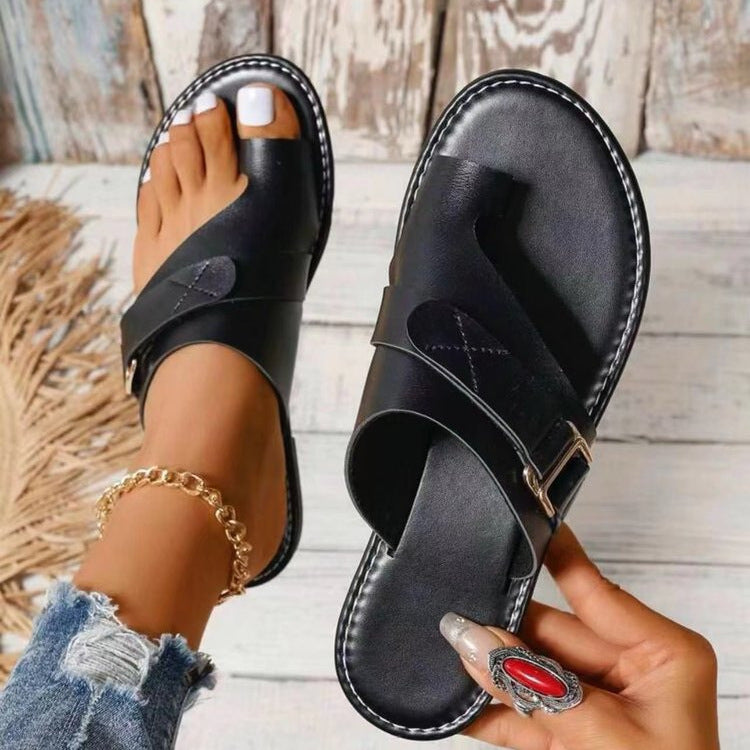 Herr Sandaler Ortopediska Läder Komfort 5