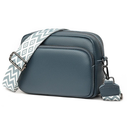 Damväska Messenger Kompakt Läder Stilren Design-1