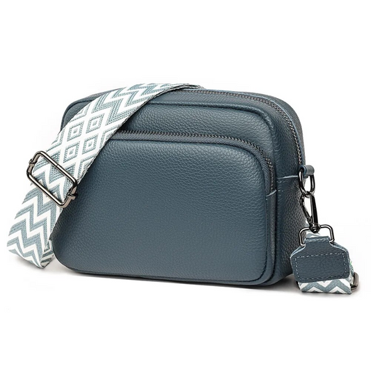 Damväska Messenger Kompakt Läder Stilren Design-1