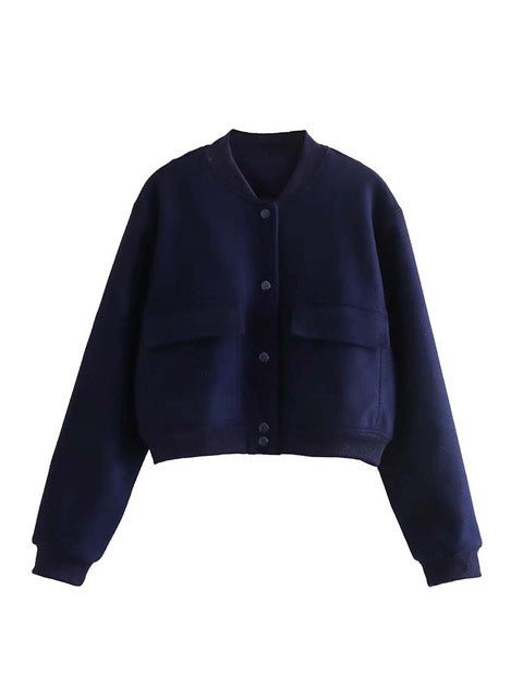 Kvinnor Kort Bomberjacka Urban Polyester-1
