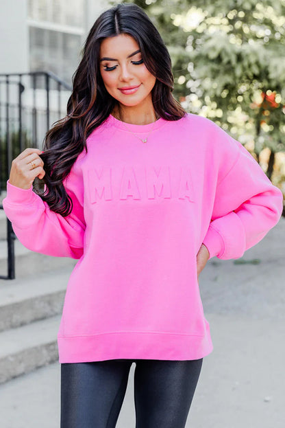 Stickad Dam Tröja med Sublima Brev i Högkvalitativt Material 6