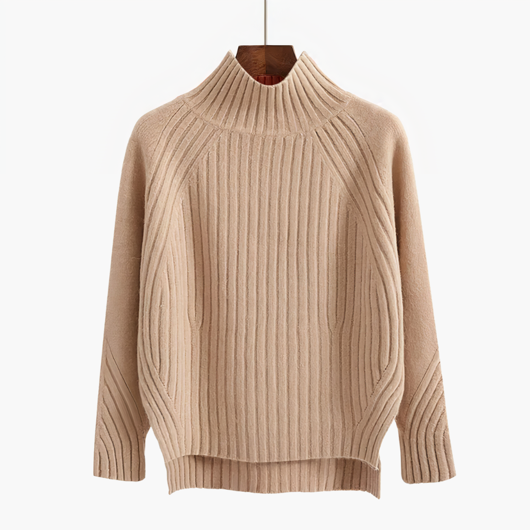 Dam Turtleneck Tröja Mysig Rullkrage Mjukt Material-4