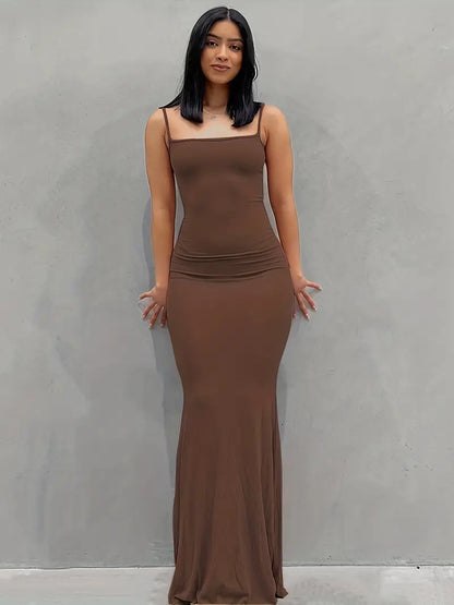 Variant image for Maxiklänning Dam Elegant Polyester Lång Klänning-5