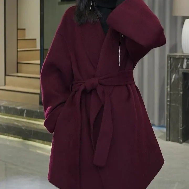 Kvinnors Elegant Klänning Linne Tidlös Design-4