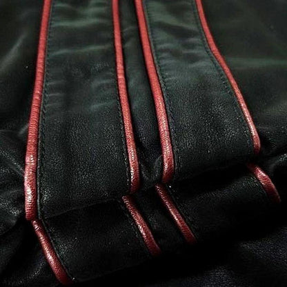 Herrjacka Läder Utomhus Stilren Design Högkvalitativ Material-3