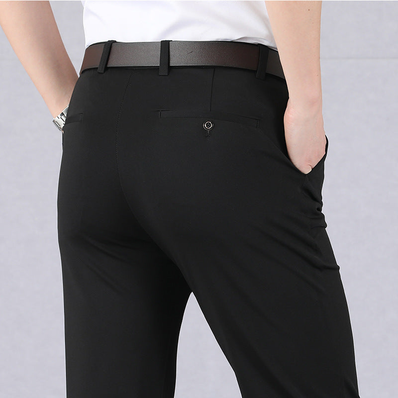 Herrbyxor Stretchbomull och Spandex Regelbunden Passform 8