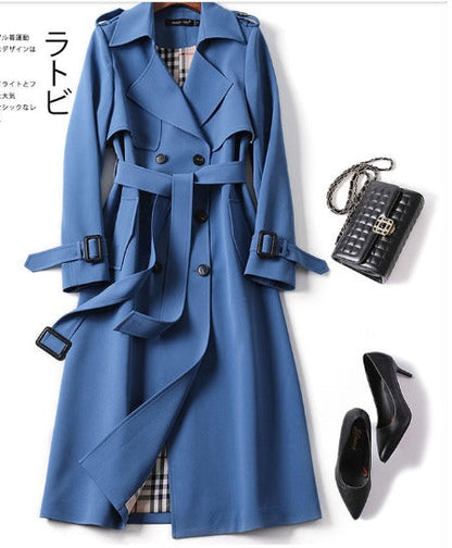 Variant image for Kvinnors Trenchrock Klassisk Stil Polyester-27