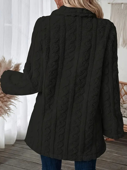 Damjacka Teddy med Långa Ärmar i Polyester för Dam 4