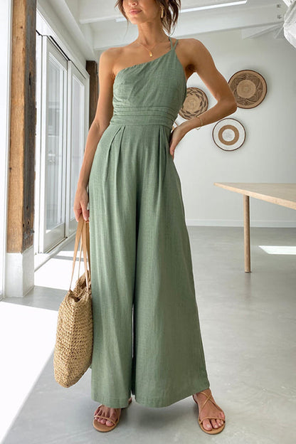 Kvinnors Jumpsuit Ermlös Avslappnad Lätt Material-6