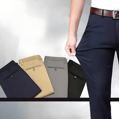 Herrbyxor Stretchbomull och Spandex Regelbunden Passform 5