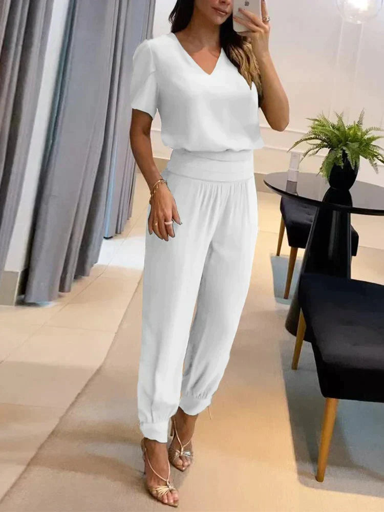 Damkläder Blus och Byxor Modern Design i Bomull och Elastan 14