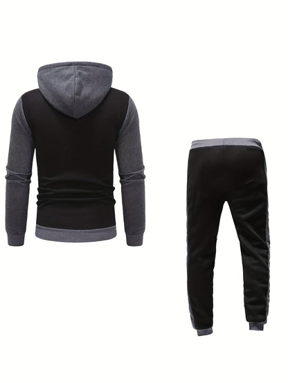 Mäns Fritidsträningsdräkt Överdimensionerad Polyester-3