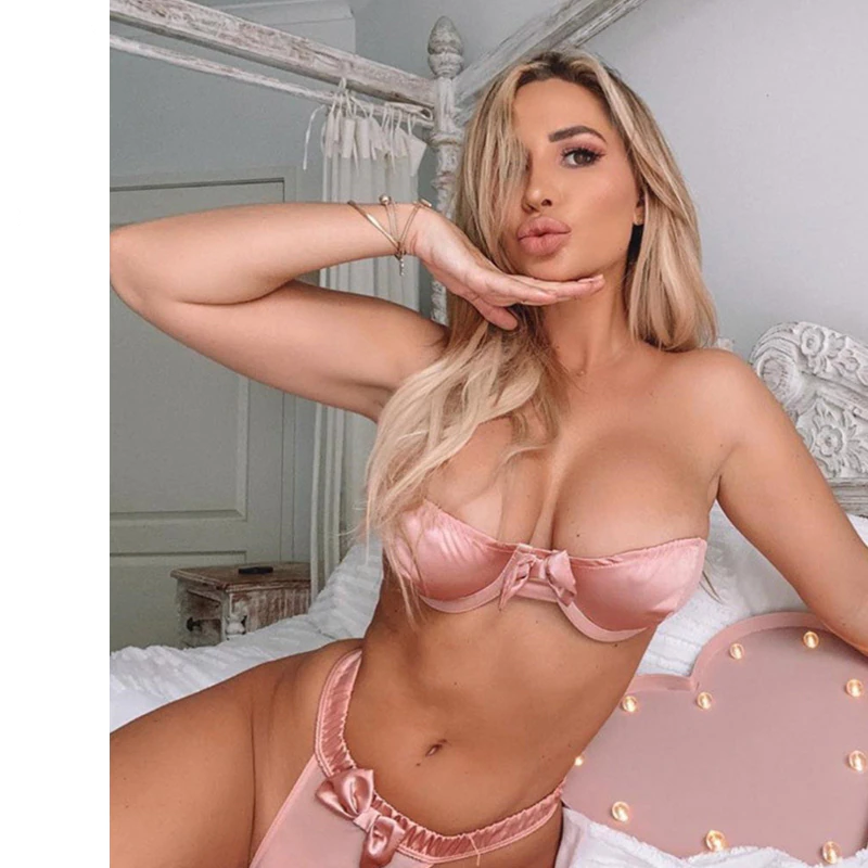 Dam BH-uppsättning Transparent Polyester-2