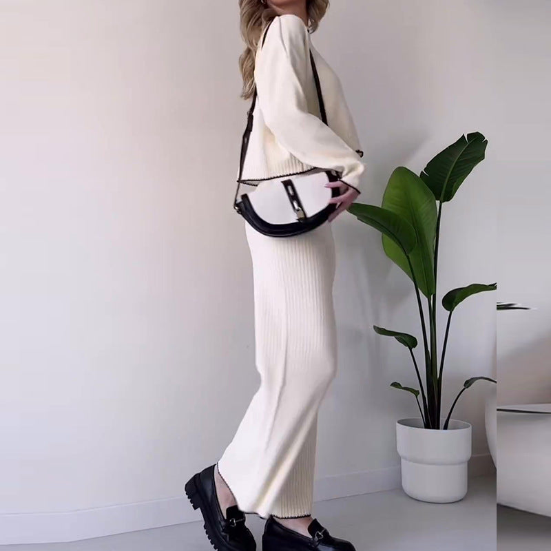 Dam Festtoppar Rundhalsad Monokrom Polyester-3