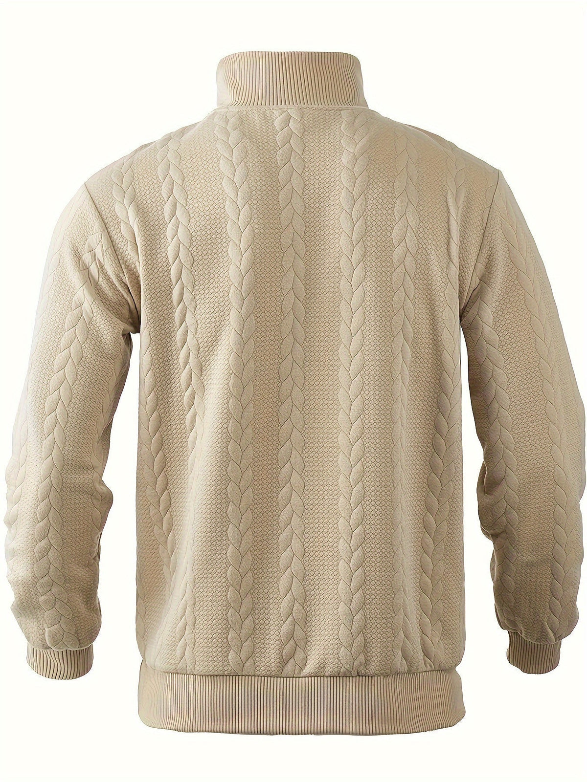 Herren-Pullover, Reißverschluss und Stehkragen, aus weichem Stoffmix-6