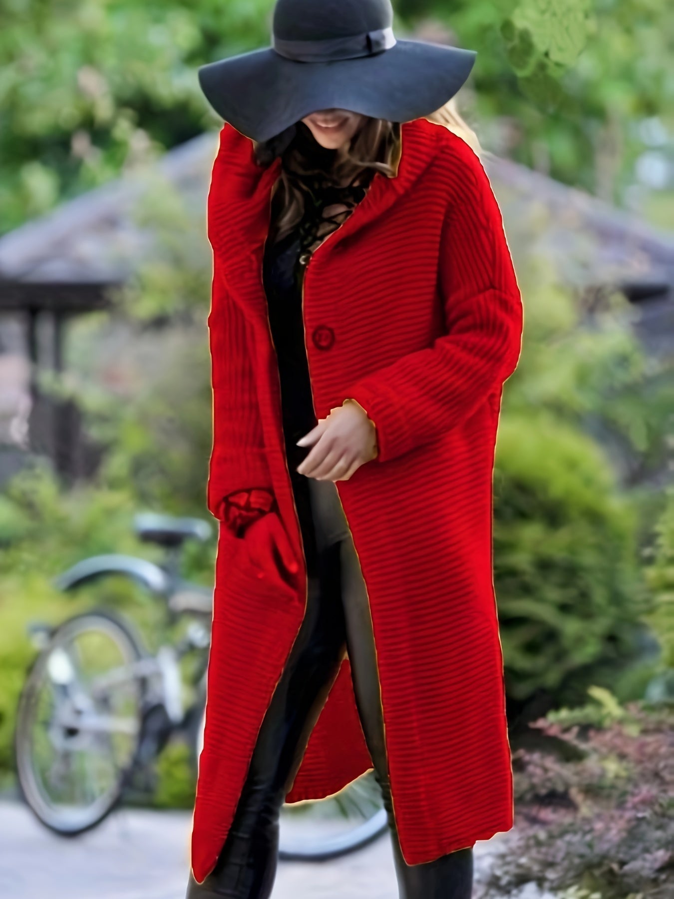 Variant image for Lång Kofta Dam Casual Ull Cardigan-19