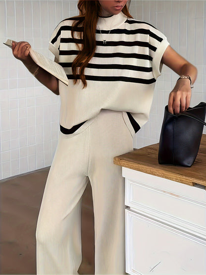 Variant image for Dam Byxor Randig Design Casual Högkvalitativt Tyg-7