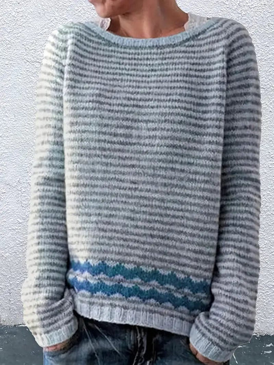Dam Vintertröja Utsökt Design Mjuk Akryl-1