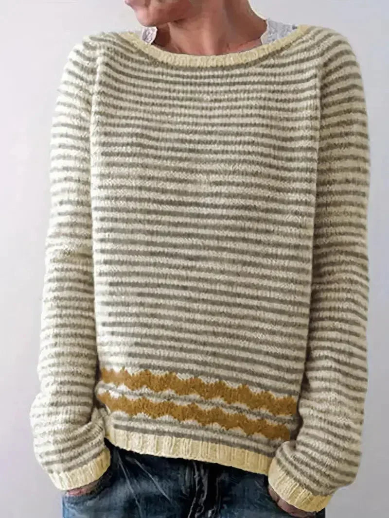 Dam Vintertröja Utsökt Design Mjuk Akryl-2