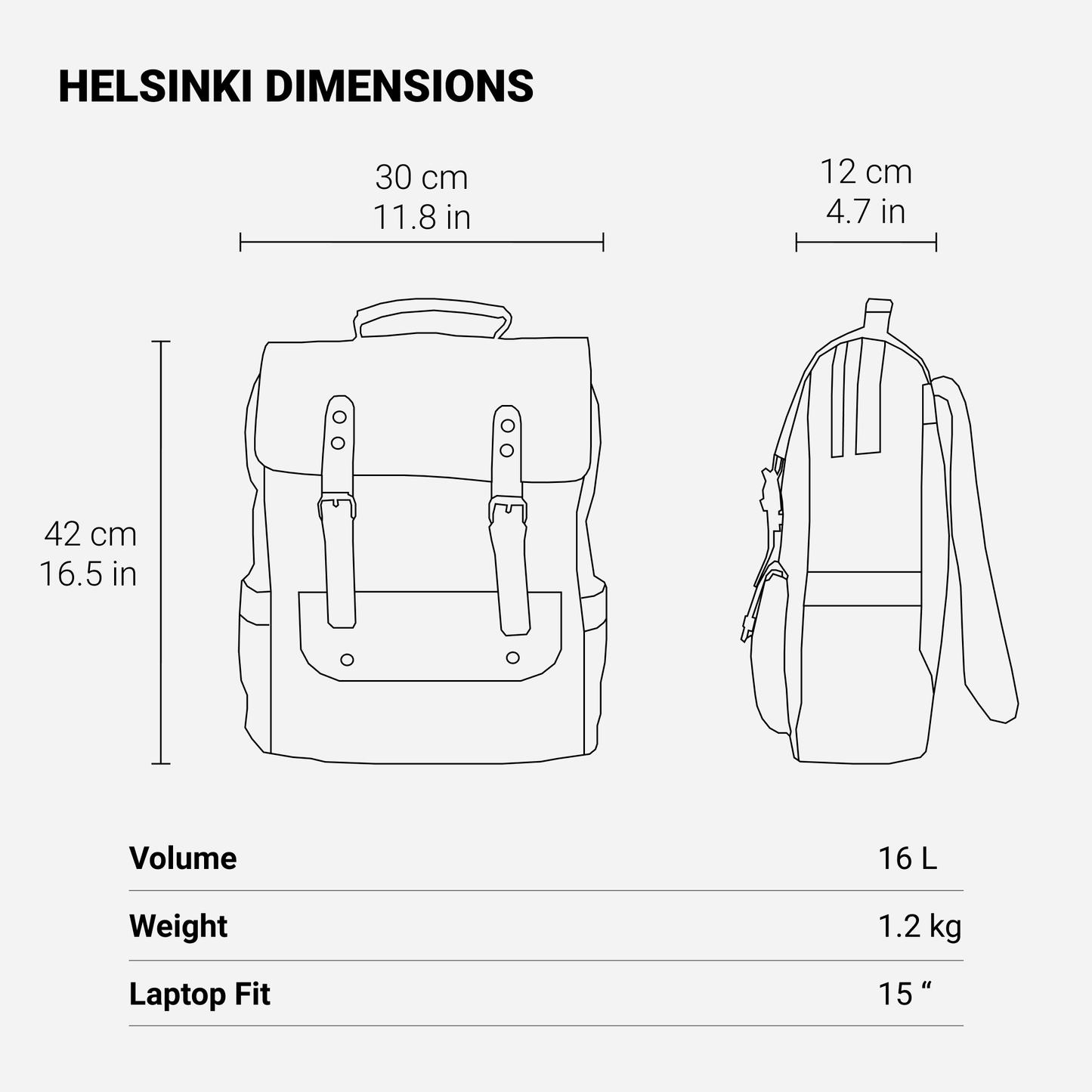 Unisex Ryggsäck Stilren Canvas Hållbar med Justerbara Axelremmar-6