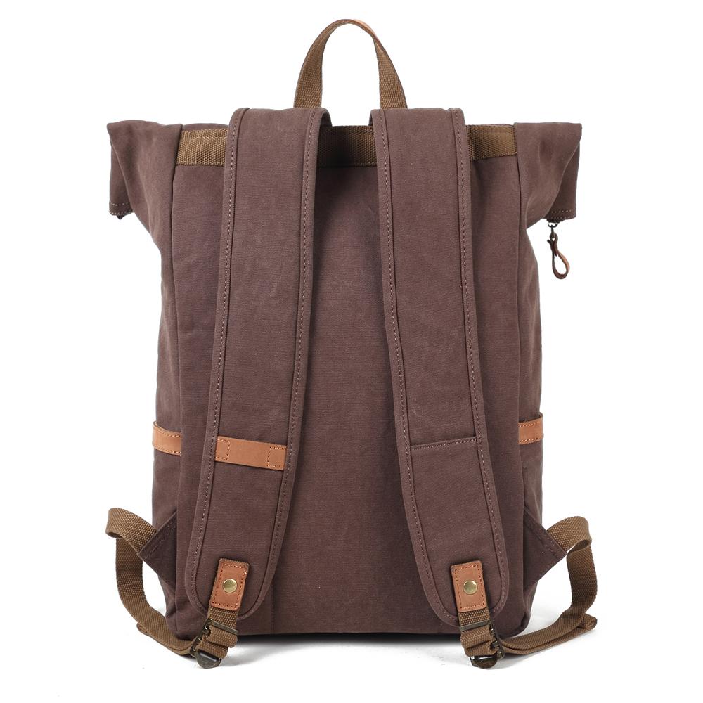 Unisex Ryggsäck Canvas Hållbar Praktisk för Laptop-6