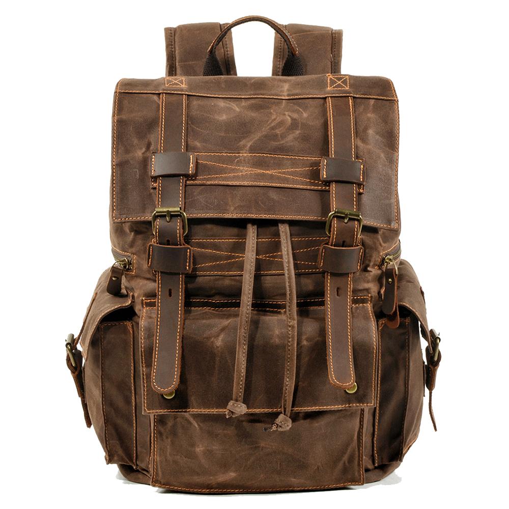 Variant image for Unisex Ryggsäck Vaxad Bomull Praktisk Stilren-2