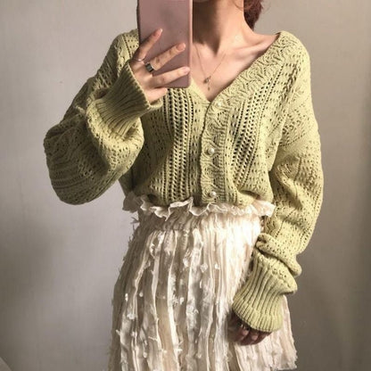 Variant image for Dam Väst med Pärlknappar i Mjuk Ull-2