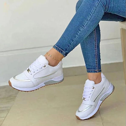 Kvinnors Sneakers Stilren PU Design Ergonomisk Komfort-4