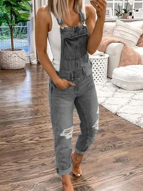 Dam Overall Trendig Polyester Smickrande Passform-1