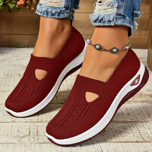 Kvinnors Sneakers Lätta Textil Andningsbara Skor-1