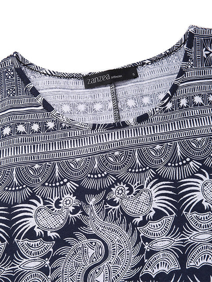 Maxiklänning Dam Blommönster Korta Ärmar Cato För Sommar-4