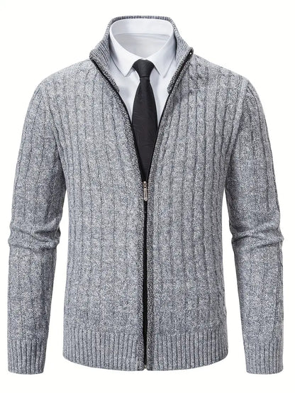 Dam Lång Kofta Trendig Stickad Akryl-1