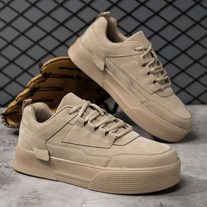 Mäns Plattform Sneakers Vintage Stil Textil Syntet-2