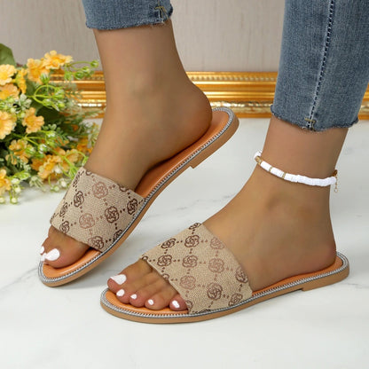 Herr Tofflor Tryckta Syntetmaterial Halkfri Sula-5