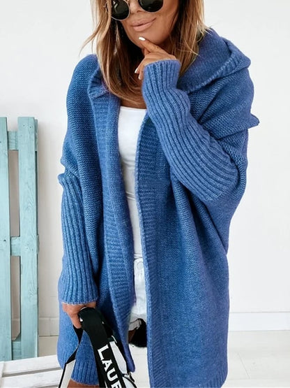 Damjacka Med Huva Modern Stil Polyester För Damer-4