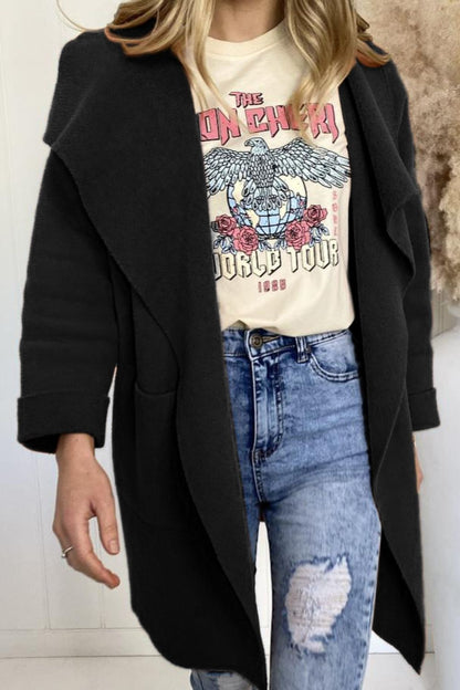 Lång Vinterrock Dam i Högkvalitativ Polyester och Ull – Varm och Bekväm Passform för Kalla Dagar 2