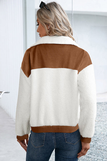 Damjacka Cord Patchwork Vadderad Foder för Kalla Dagar 3