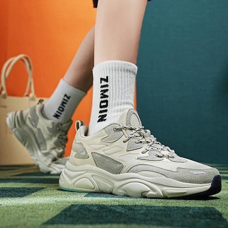 Variant image for Herrskor Chunky Sneakers Andningsbart Nät Textil Syntet-23