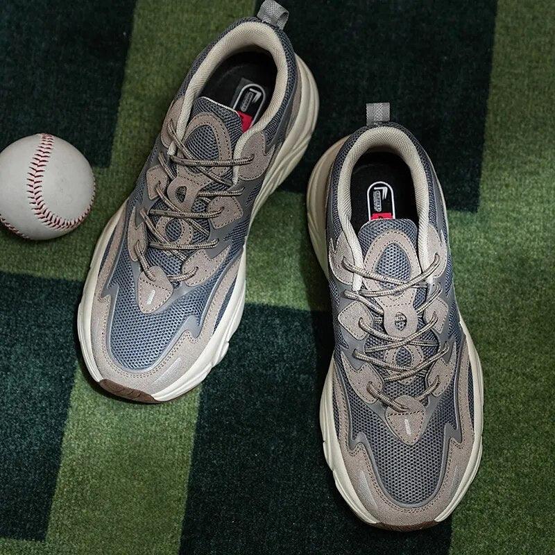 Herrskor Chunky Sneakers Andningsbart Nät Textil Syntet-4