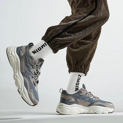 Herrskor Chunky Sneakers Andningsbart Nät Textil Syntet-3