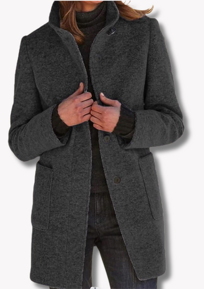 Variant image for Dam Lång Kappa Retro Stildesign Högkvalitativ Polyester-36