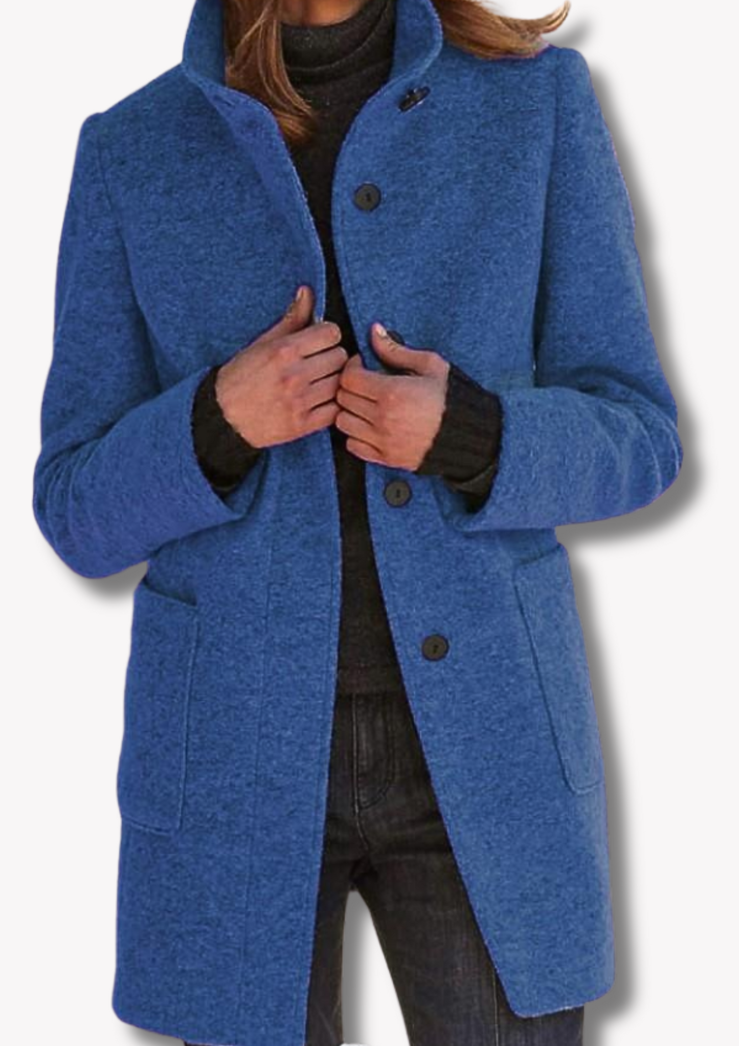 Variant image for Dam Lång Kappa Retro Stildesign Högkvalitativ Polyester-15