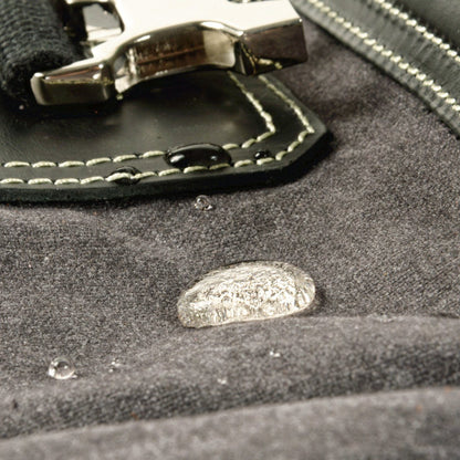 Unisex Ryggsäck Vintage Vaxad Bomull och Läder-6