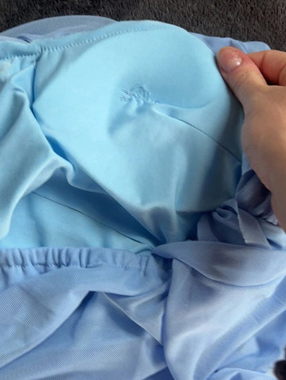 Damklänning Aftonklänning Kort Ärmd Monokrom Polyester-6