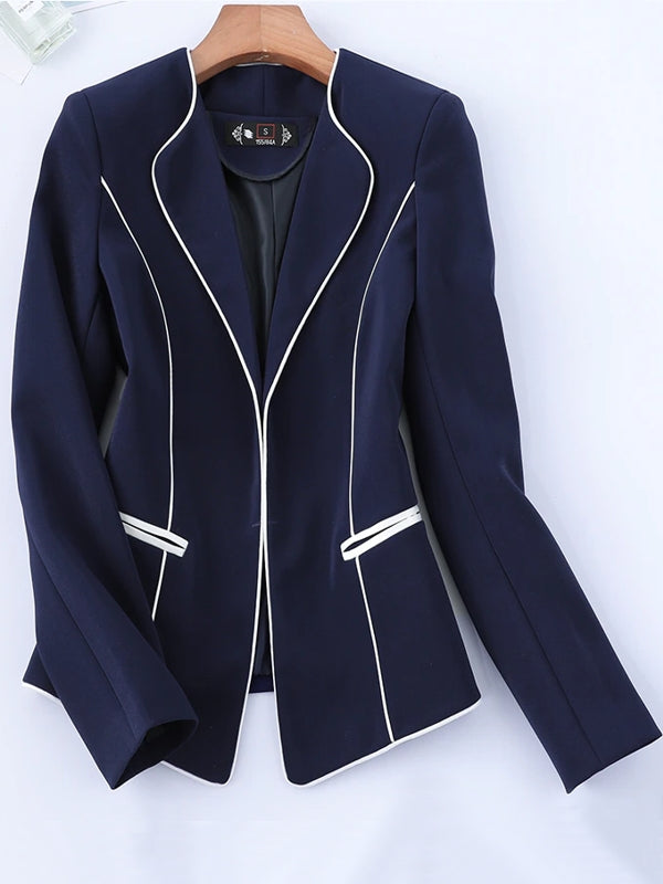 Kvinnors Blazer Elegant Polyester Kappa för Kontor 4