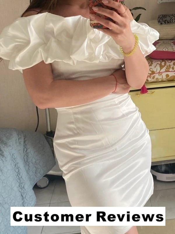 Kvinnors Mini Aftonklänning Djup Urringning Polyester-5