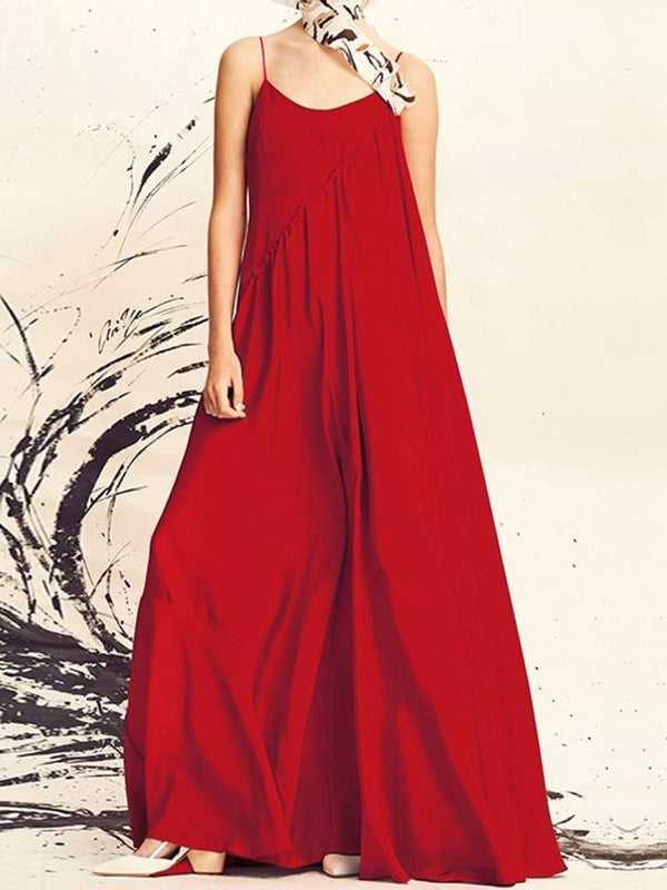 Variant image for Dam Maxi Klänning Lång Ärmlös Polyester Enkelfärgad Sommar-9